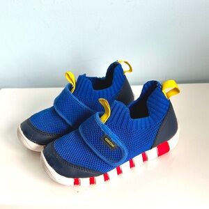 Geox Kids Navy and Yellow Sneakers